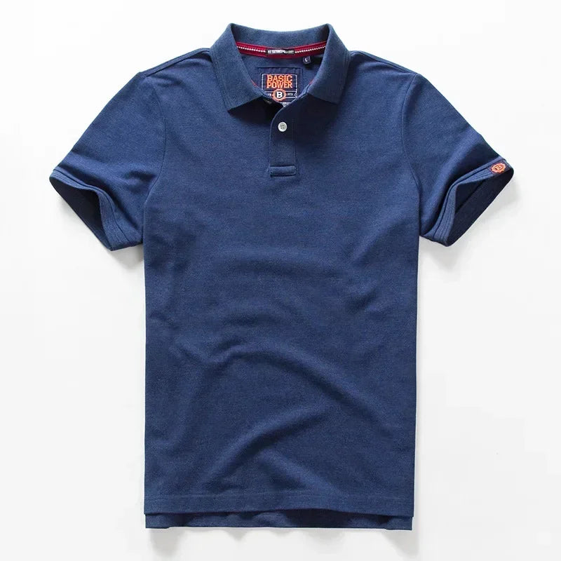 Men’s Polo Shirt Cotton Summer Fashion