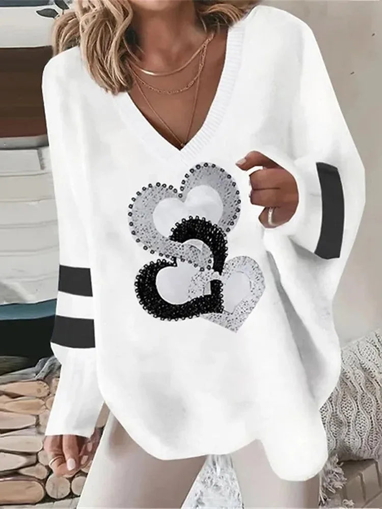 Women’s Top Blouse Long Sleeve Casual Printed