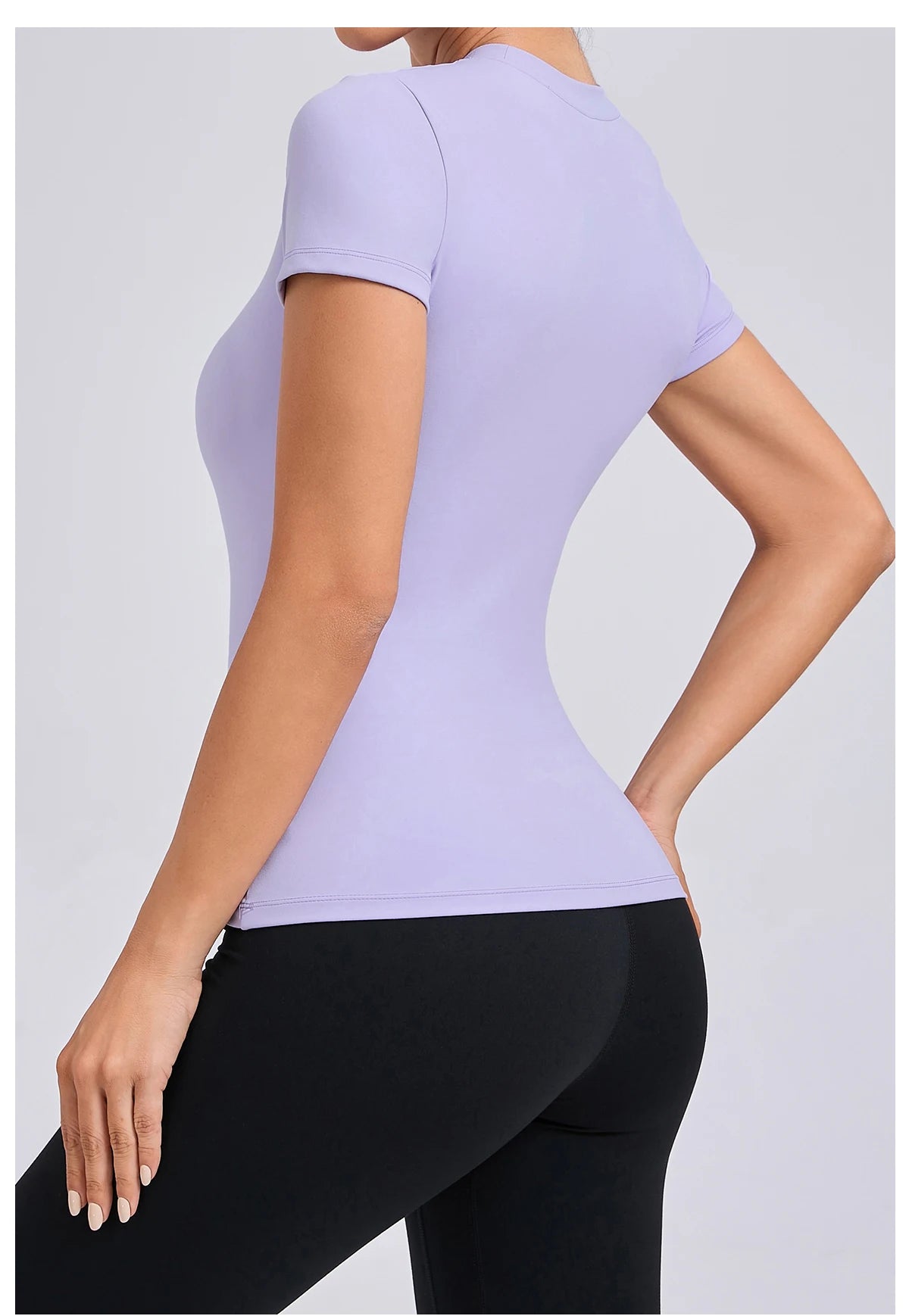 Women’s Gym Top Short Sleeve Moisture Wicking Athletic