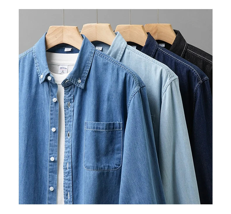 Men’s Shirt Long Sleeve Cotton Casual