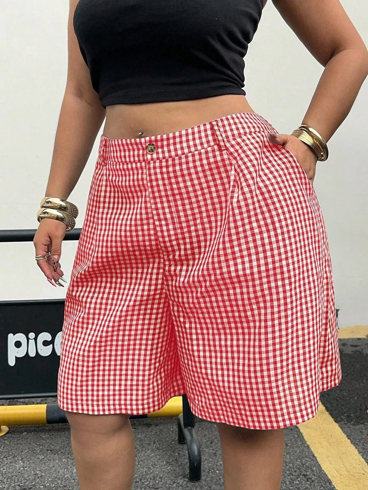 Women’s Shorts Casual Elastic Waist Cotton Summer
