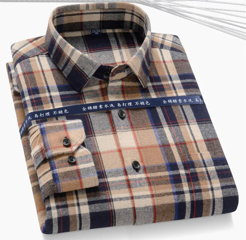 Men’s Shirt Long Sleeve Cotton Formal Slim Fit