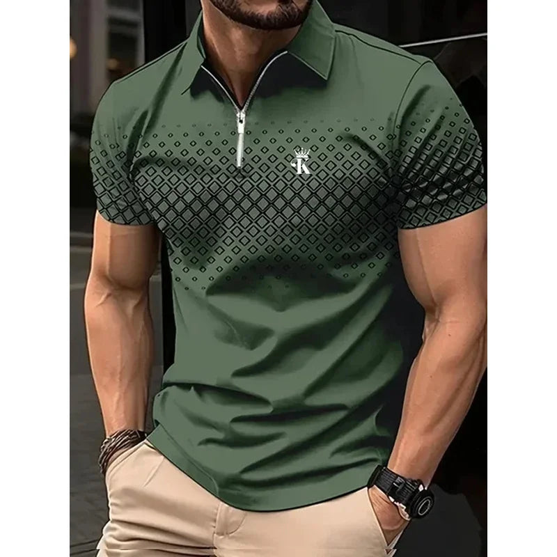 Men’s Polo Shirt Short Sleeve Business Casual Casual Summer