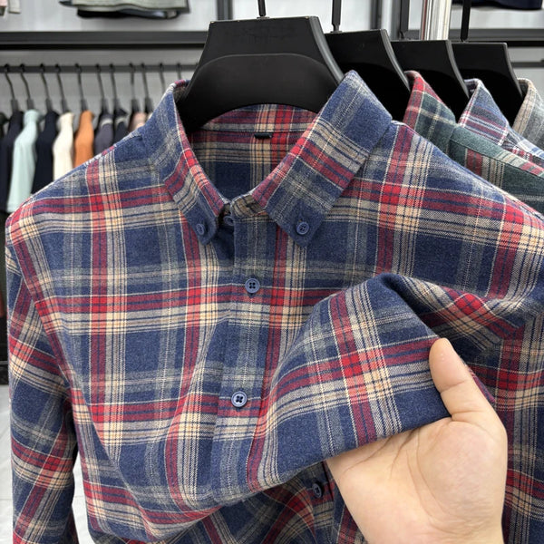 Men’s Shirt Long Sleeve Cotton Casual Breathable