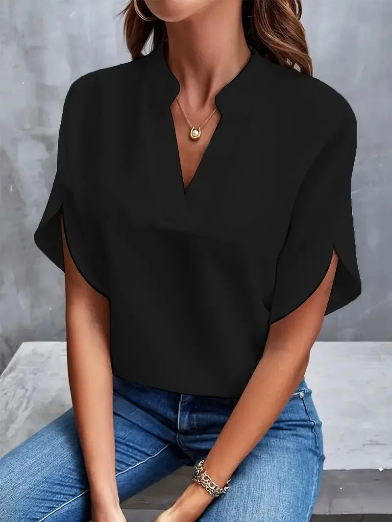 Women’s Top Blouse Casual Formal Solid Color