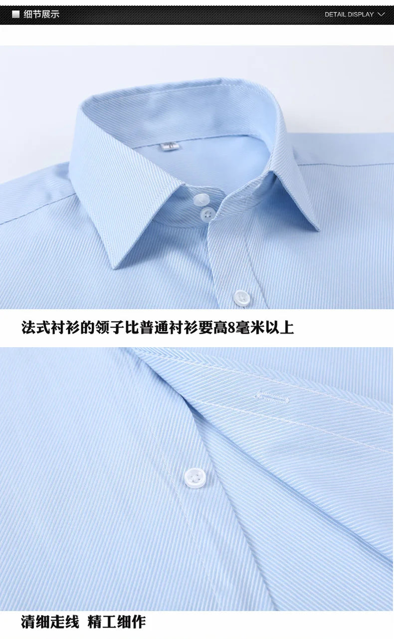 Men’s Shirt Long Sleeve Formal Slim Fit Solid Color