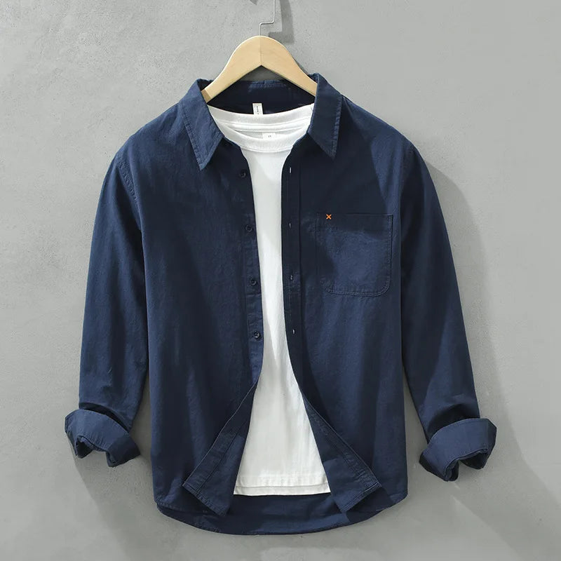 Men’s Shirt Long Sleeve Cotton Casual
