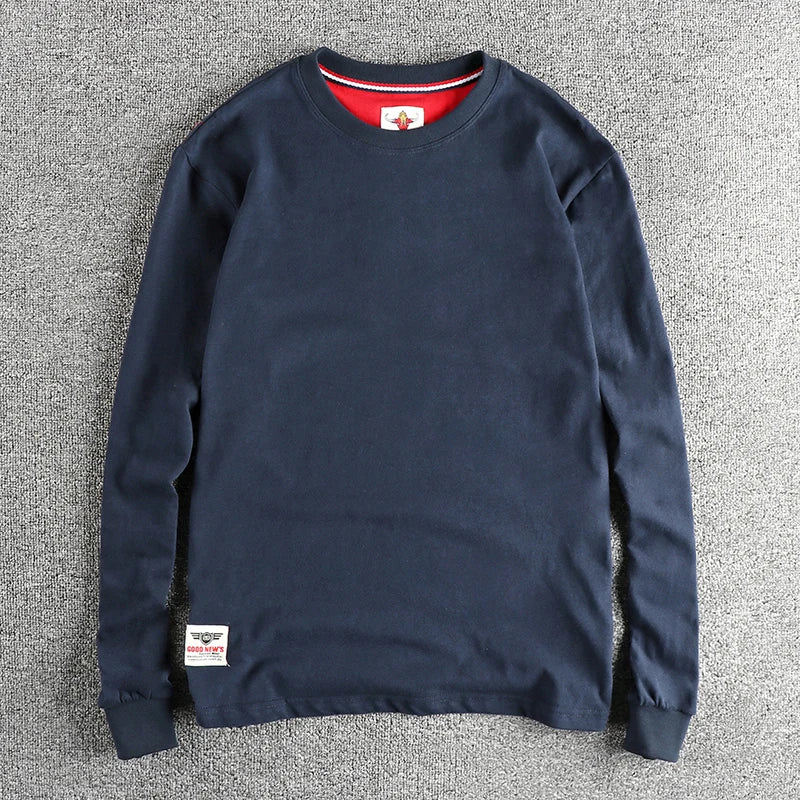 Men’s T-Shirt Long Sleeve Cotton Cotton Comfort Fit