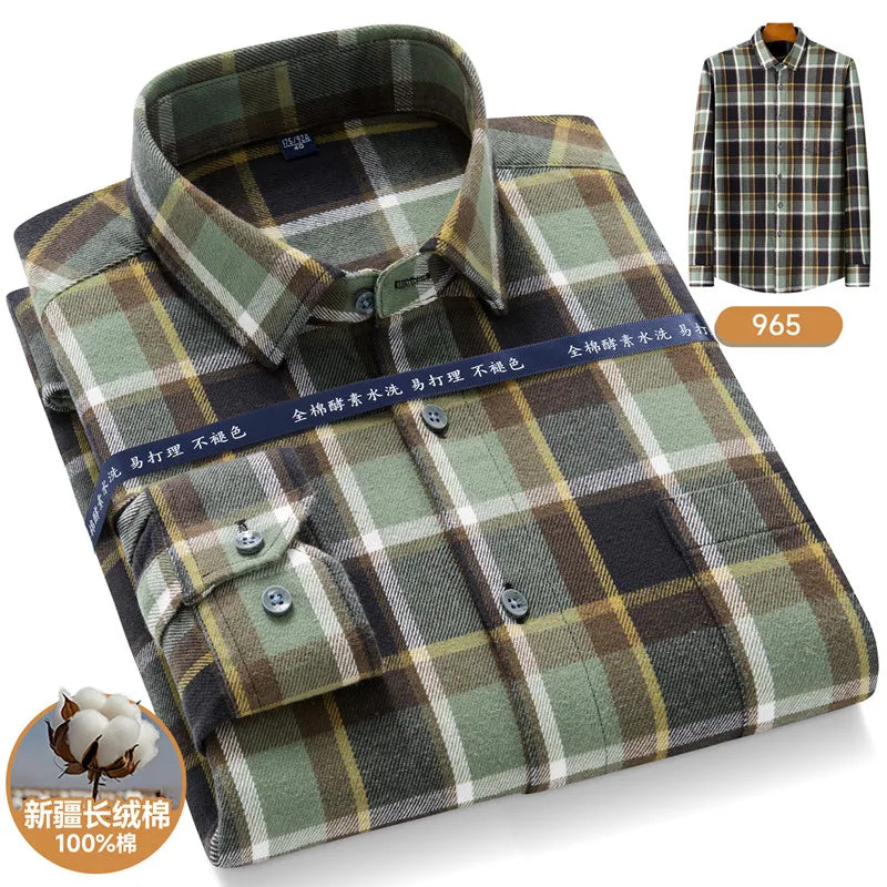 Men’s Shirt Long Sleeve Cotton Formal Slim Fit