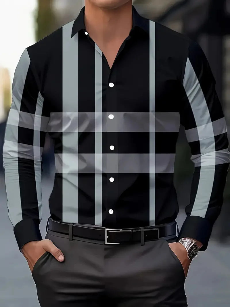 Men’s Shirt Long Sleeve Casual Cotton Comfort Fit