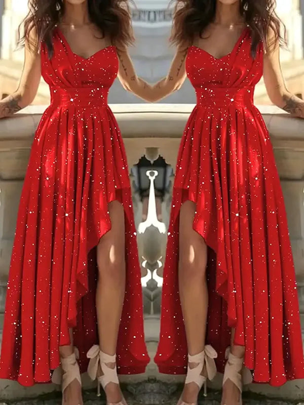 Women’s Dress Formal Wrap Sleeveless V-Neck