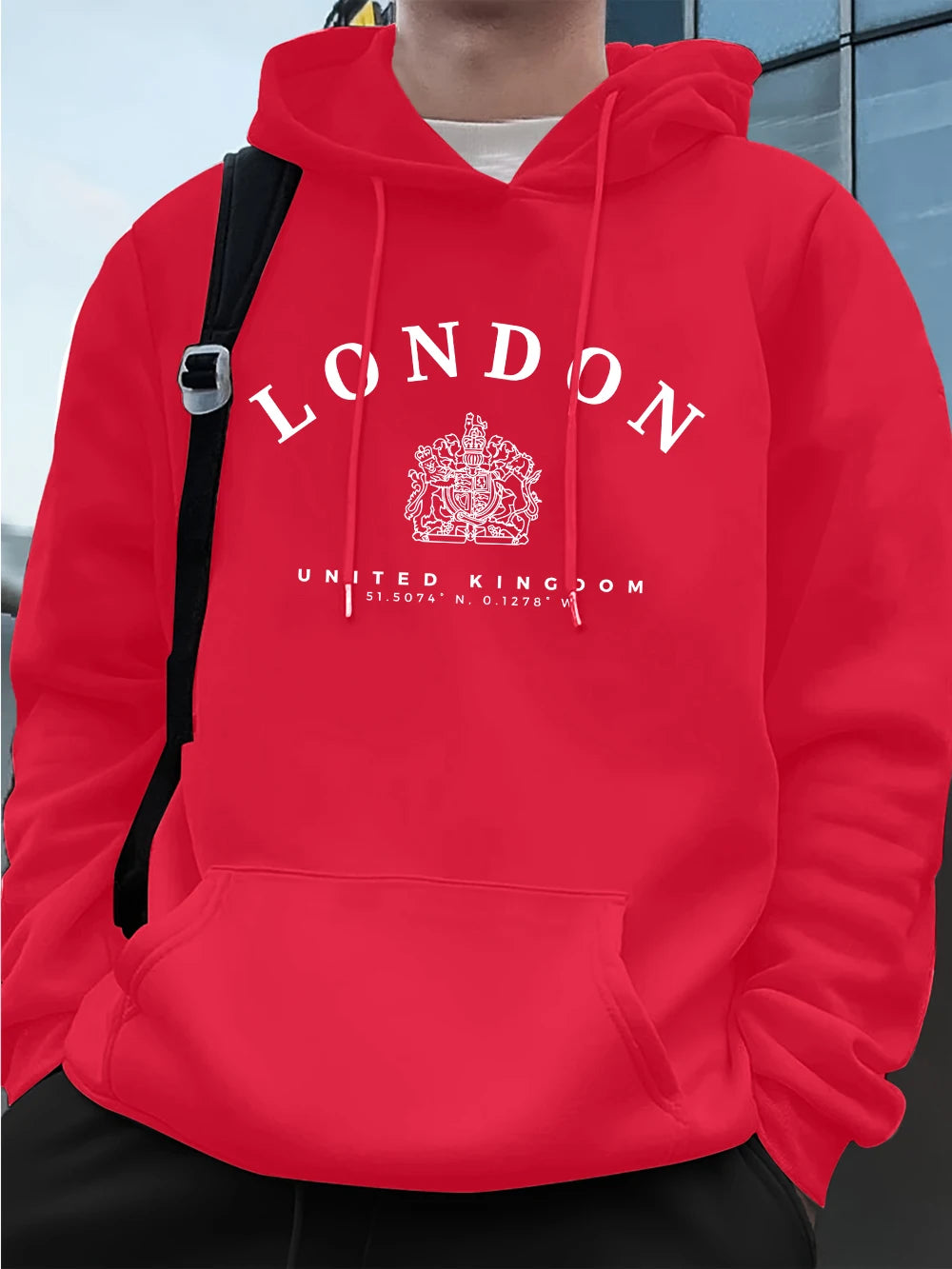 Men’s Hoodie Pullover Fleece Warm Casual