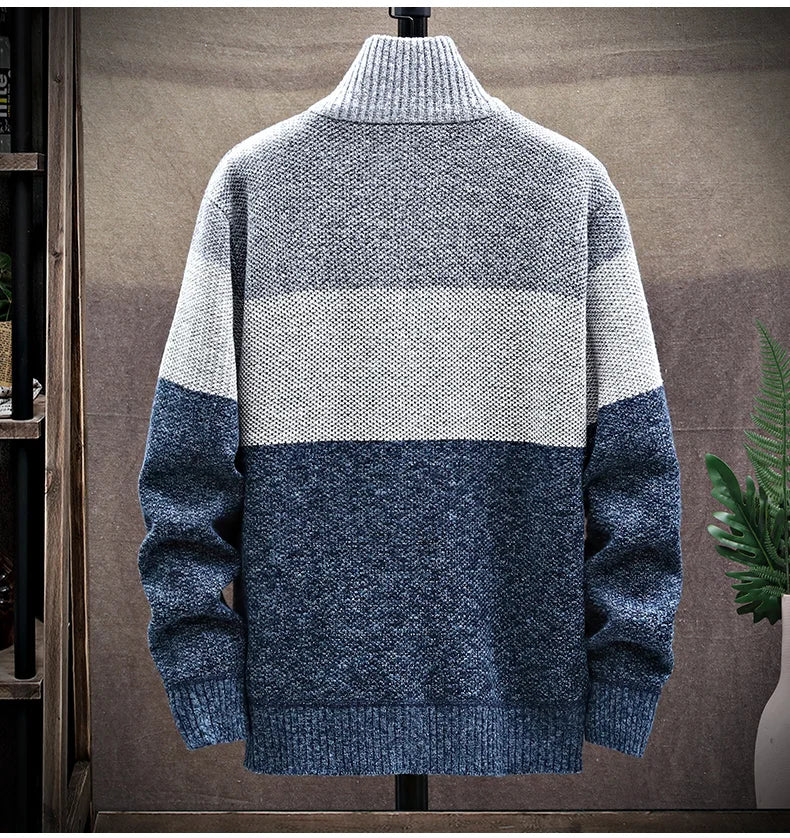 Men’s Sweatshirt Zip-Up Fleece Casual Autumn Winter