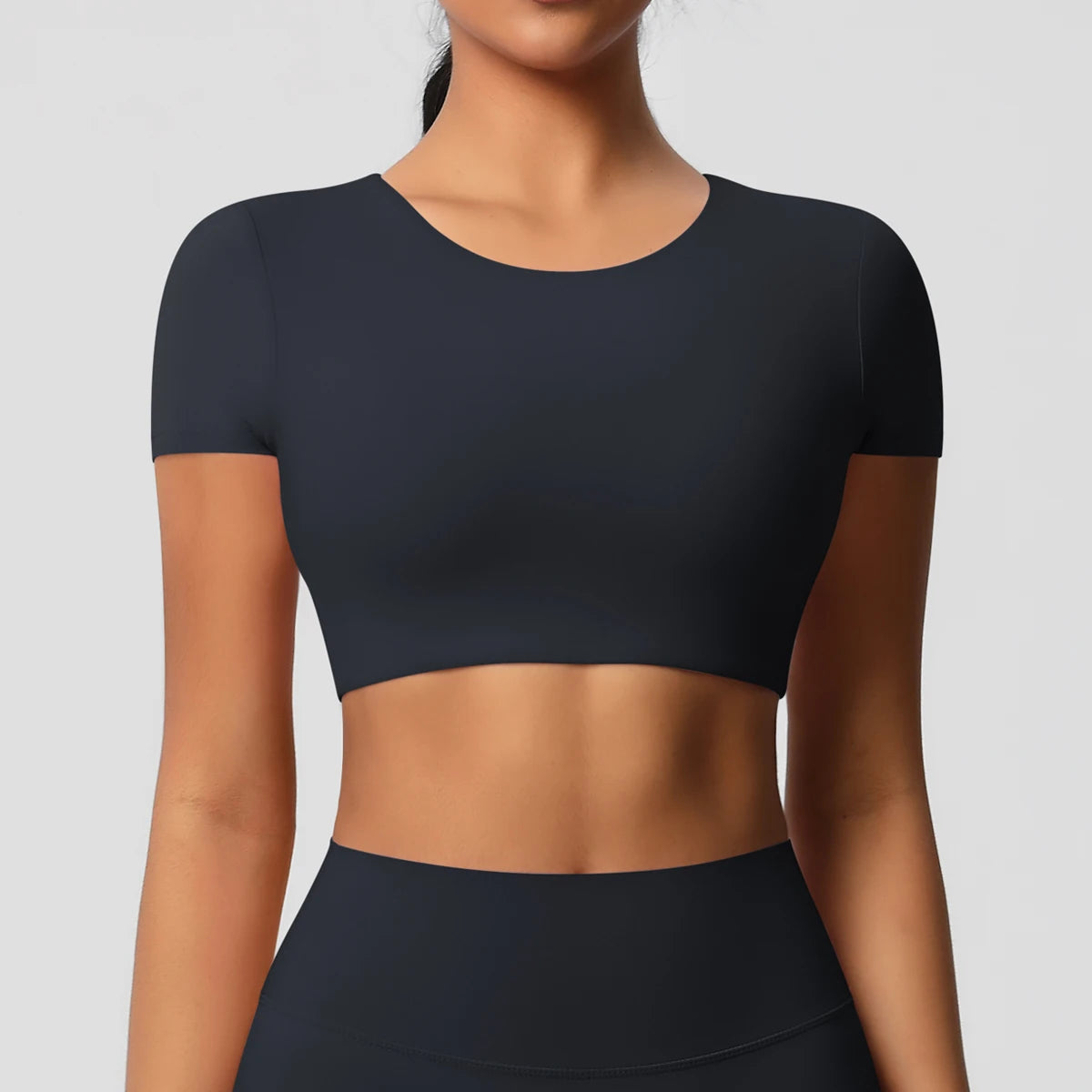 Women’s Gym Top Short Sleeve Breathable Stretchy Athletic