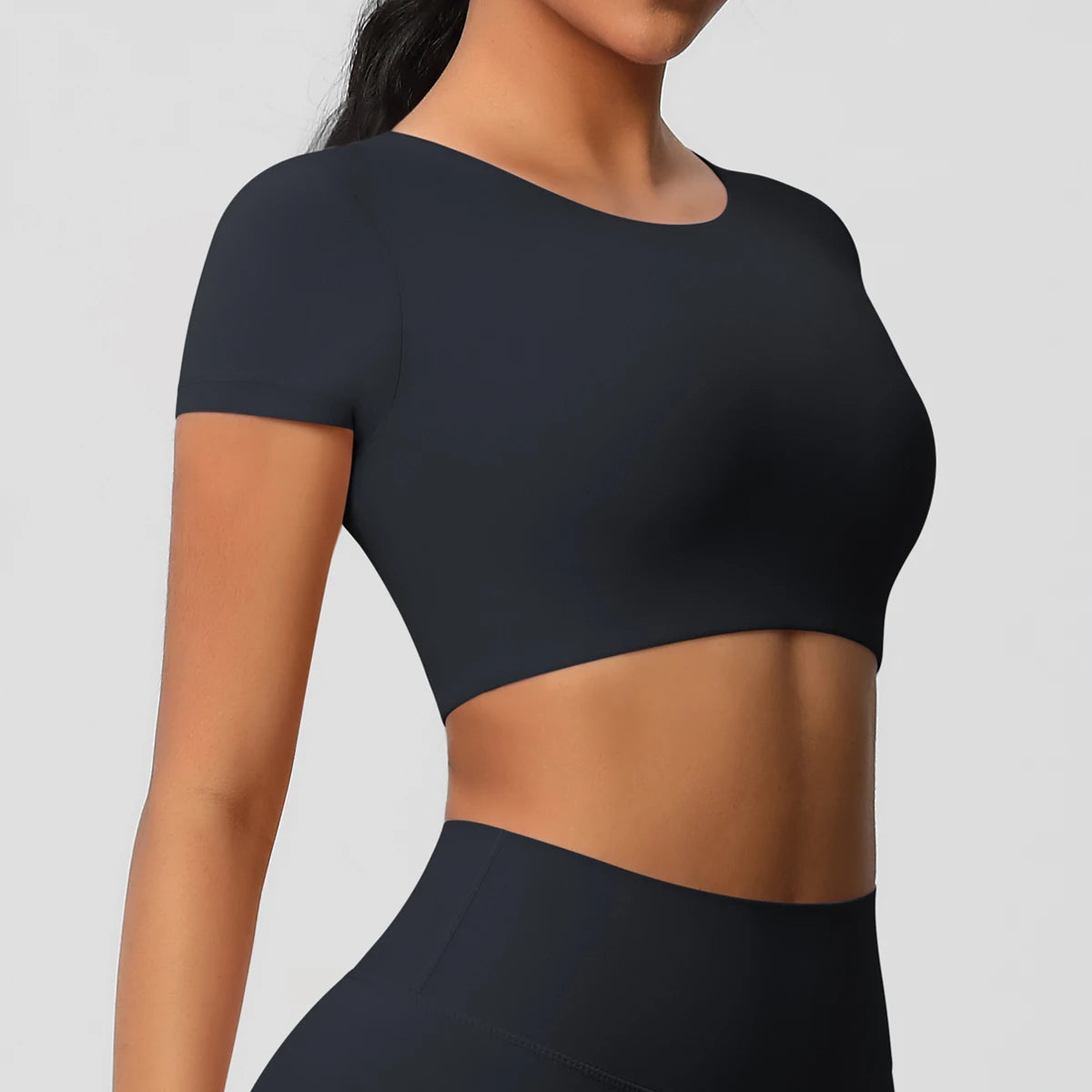 Women’s Gym Top Short Sleeve Breathable Stretchy Athletic