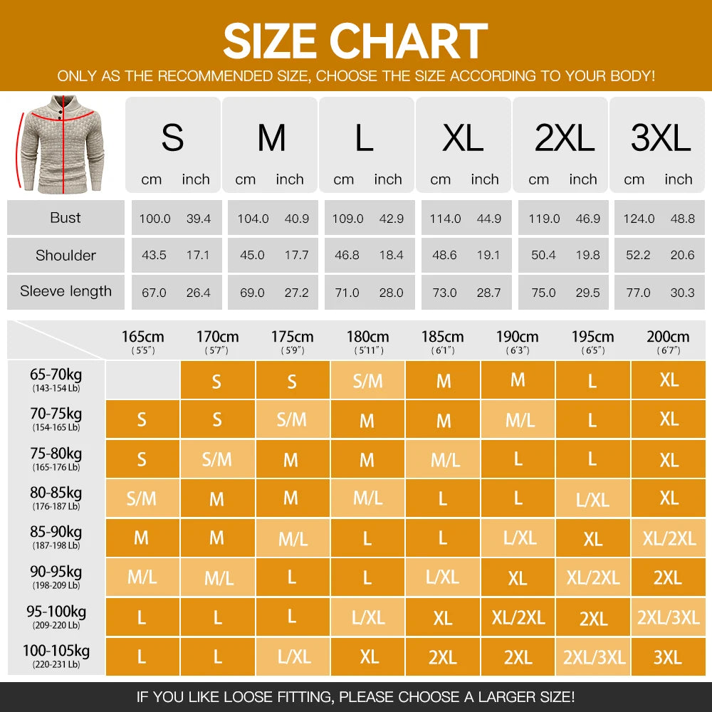 Men’s Sweatshirt Crewneck Pullover Warm Casual Ribbed Long Sleeve