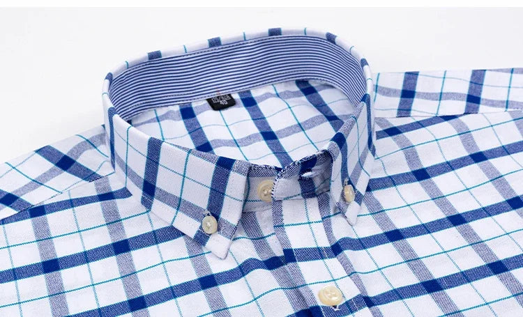 Men’s Shirt Short Sleeve Cotton Casual Formal