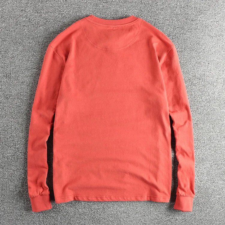 Men’s T-Shirt Long Sleeve Cotton Cotton Comfort Fit