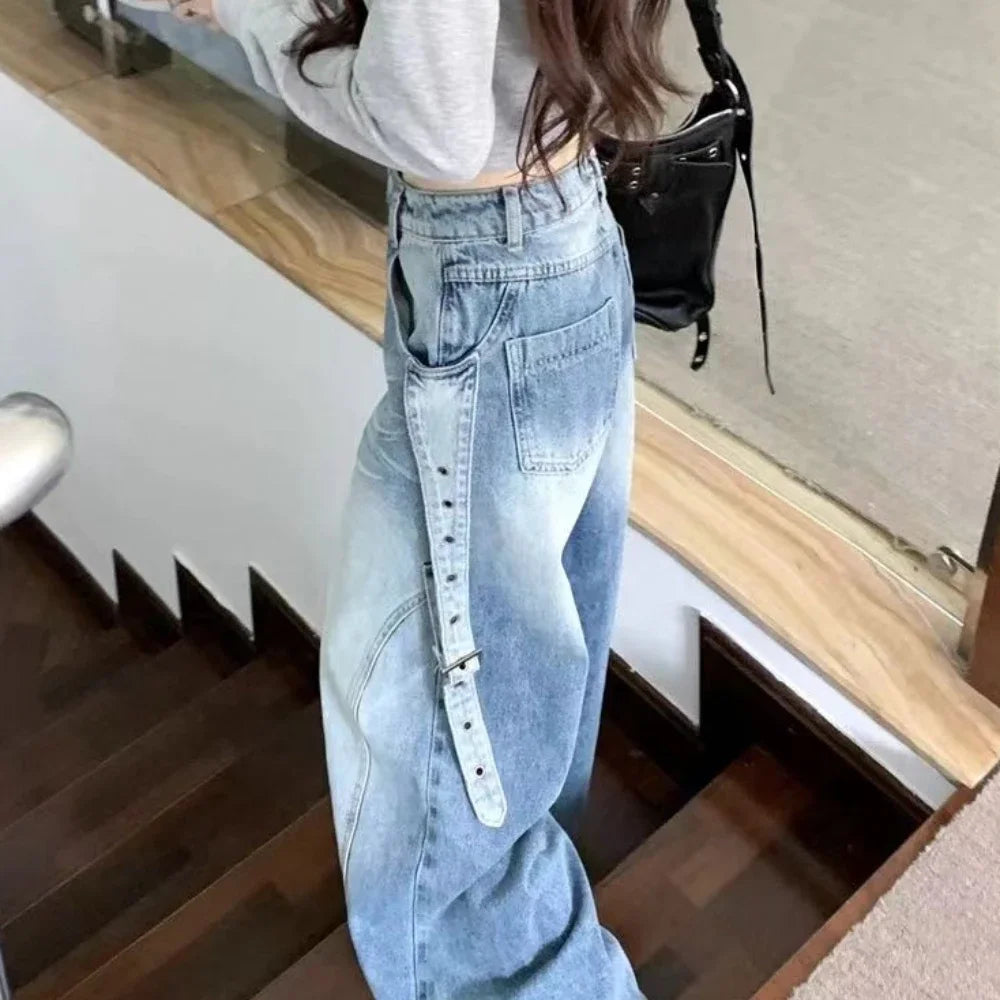 Women’s Jeans High Waist Straight Leg Casual