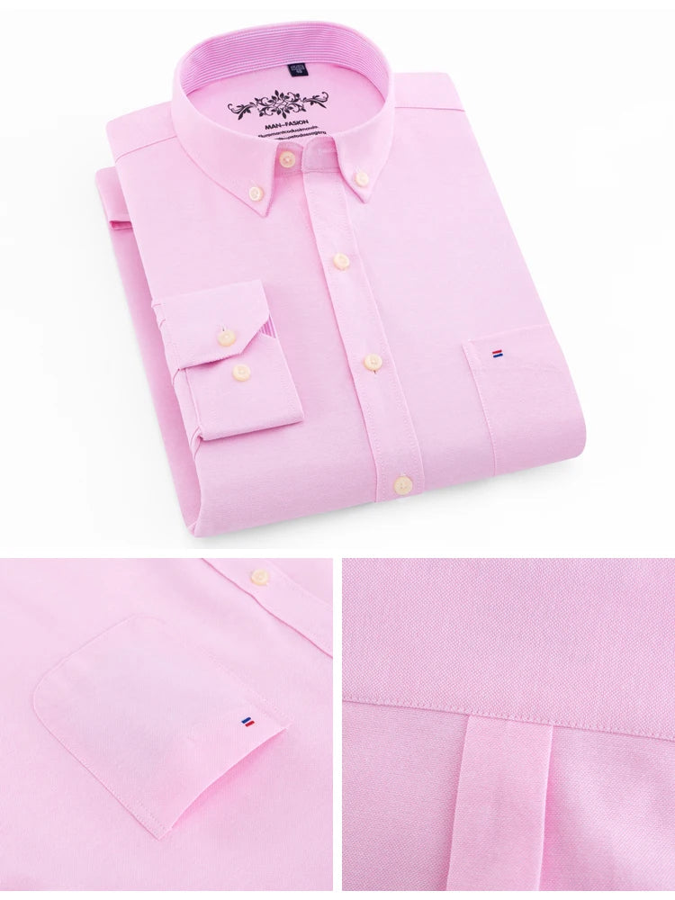 Men’s Shirt Long Sleeve Casual Cotton Comfort Fit