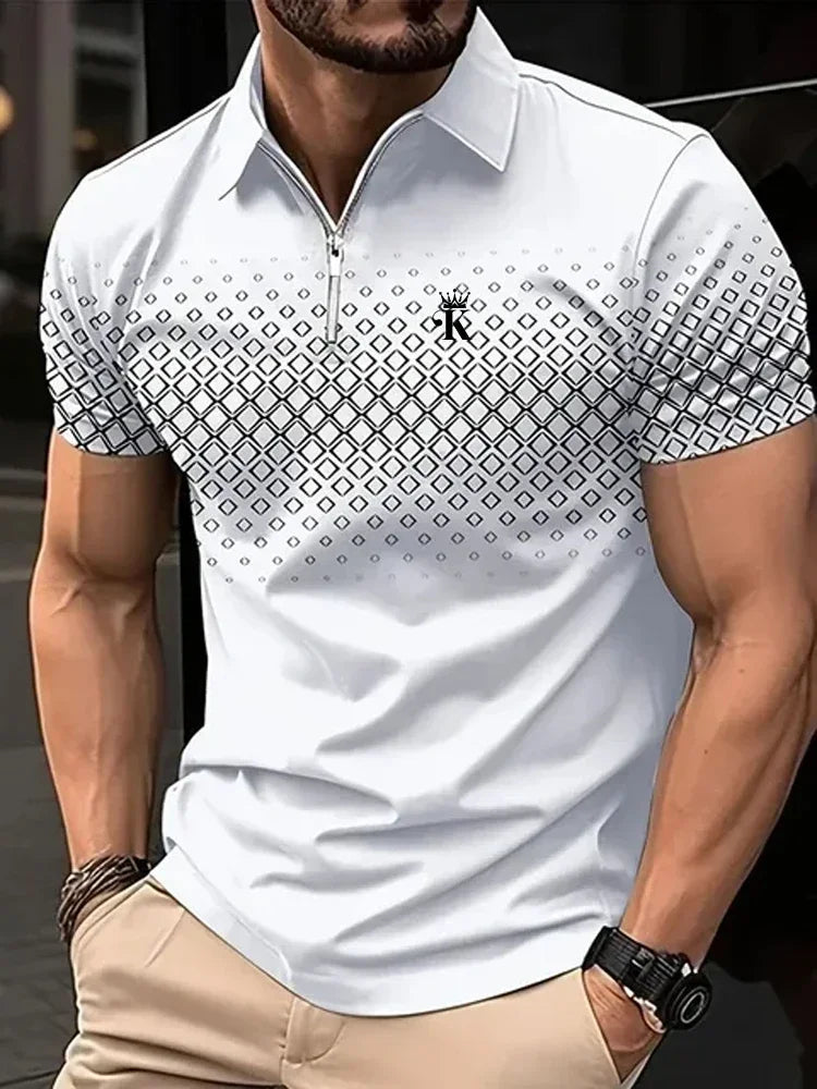 Men’s Polo Shirt Short Sleeve Business Casual Casual Summer