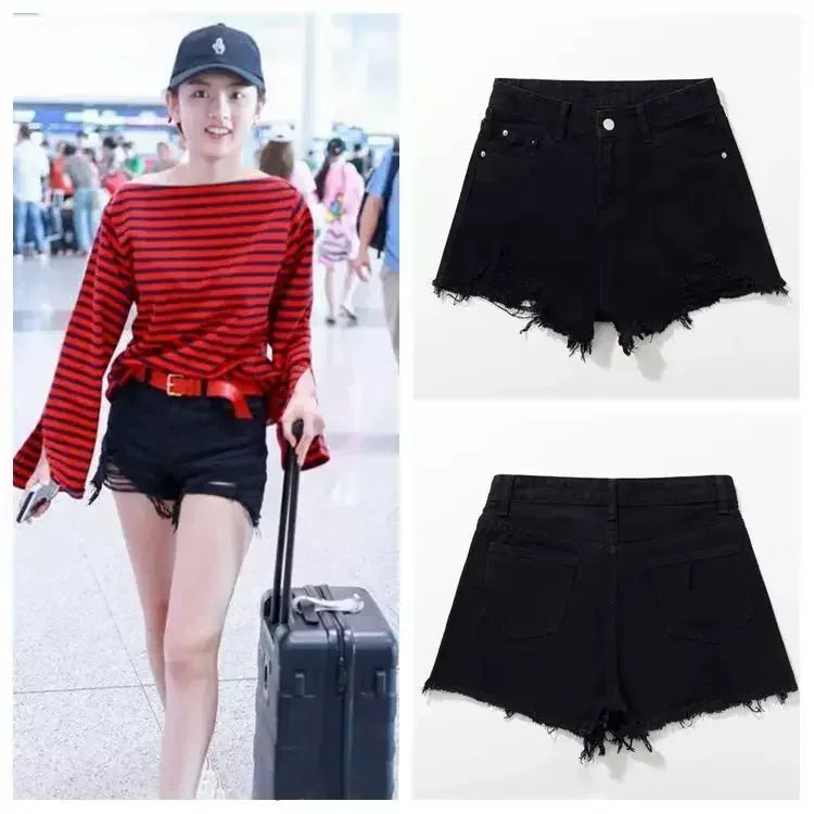 Women’s Shorts High Waist Denim Summer