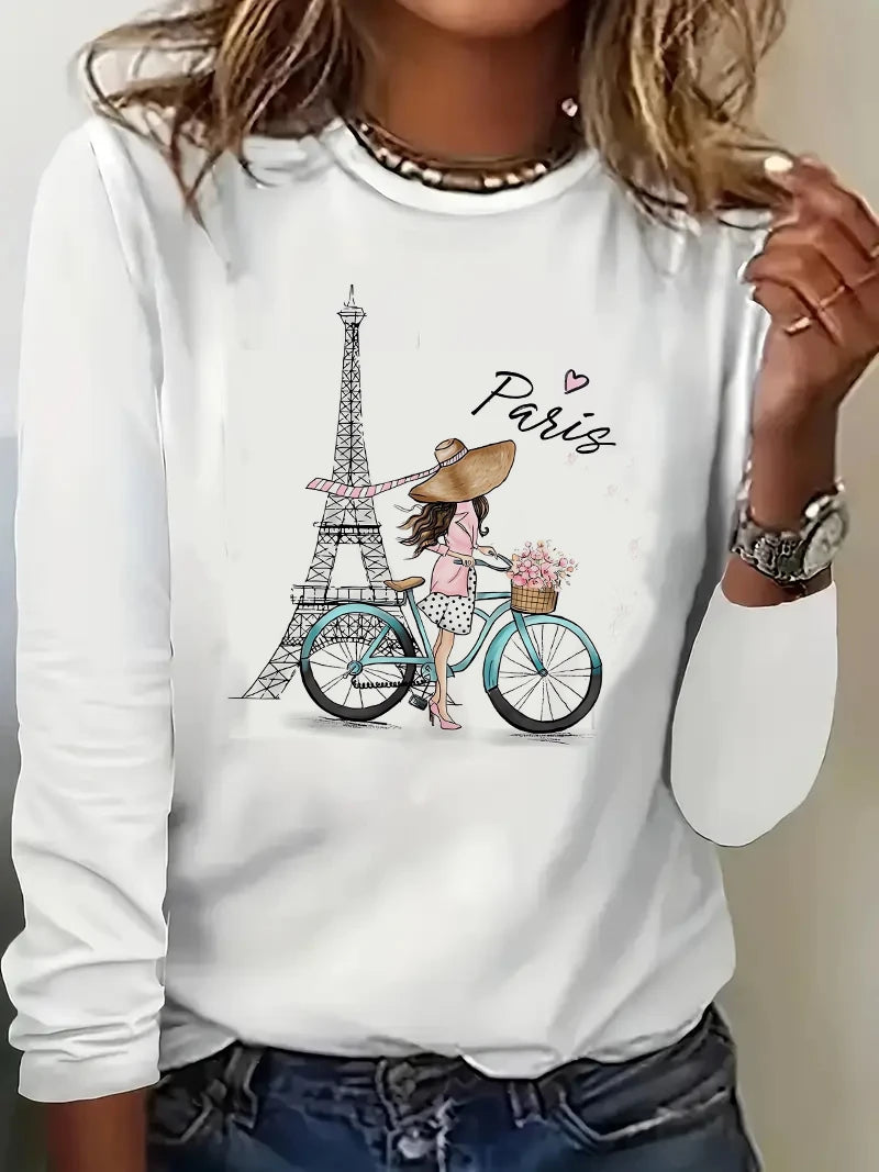Women’s Sweatshirt Crewneck Casual Long Sleeve