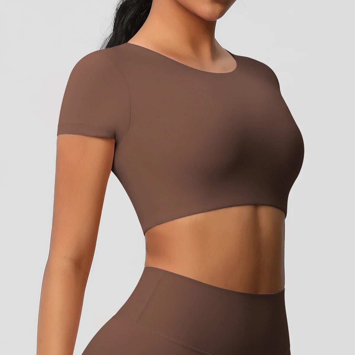 Women’s Gym Top Short Sleeve Breathable Stretchy Athletic