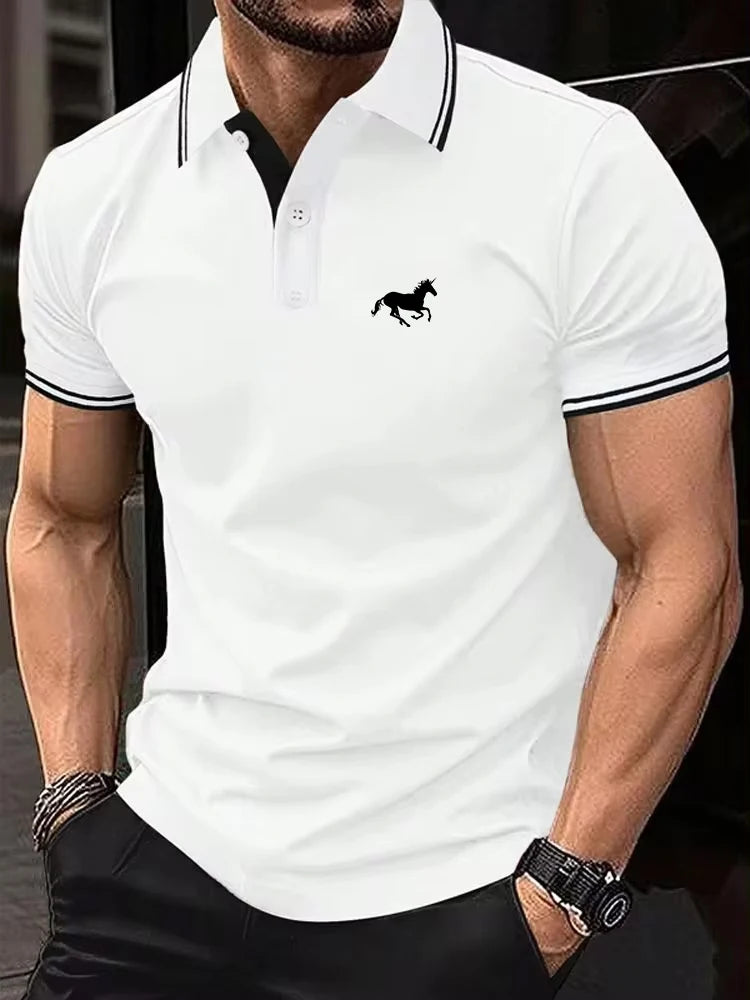 Men’s Polo Shirt Short Sleeve Casual Summer
