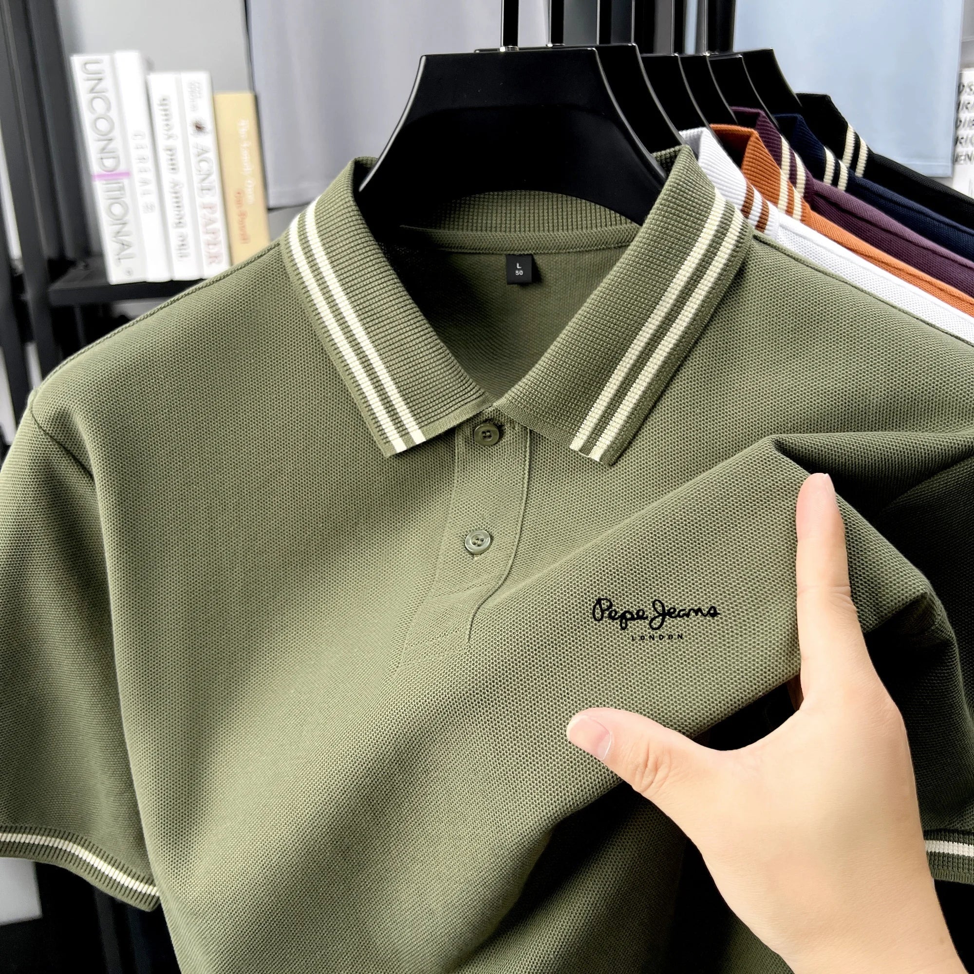 Men’s Polo Shirt Cotton Short Sleeve Casual Summer Fashion