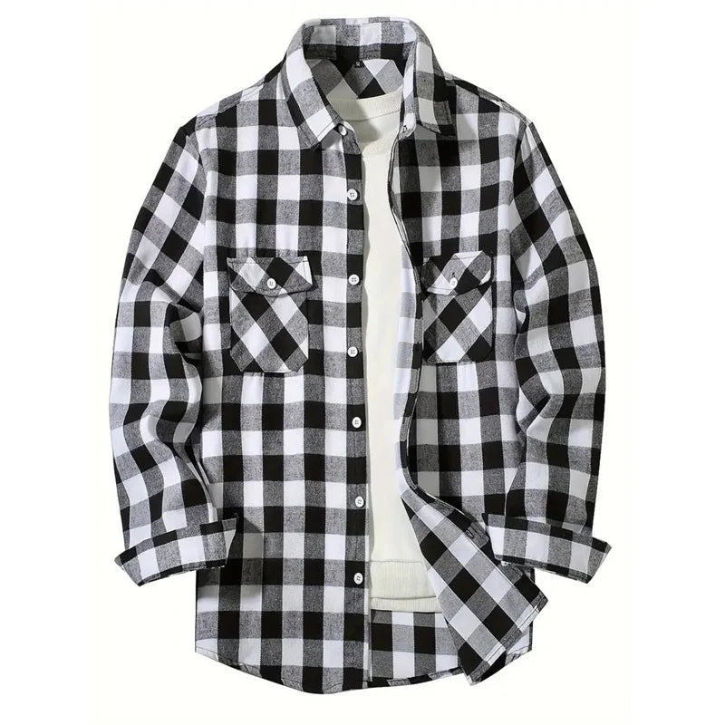 Men’s Shirt Long Sleeve Casual Cotton Comfort Fit