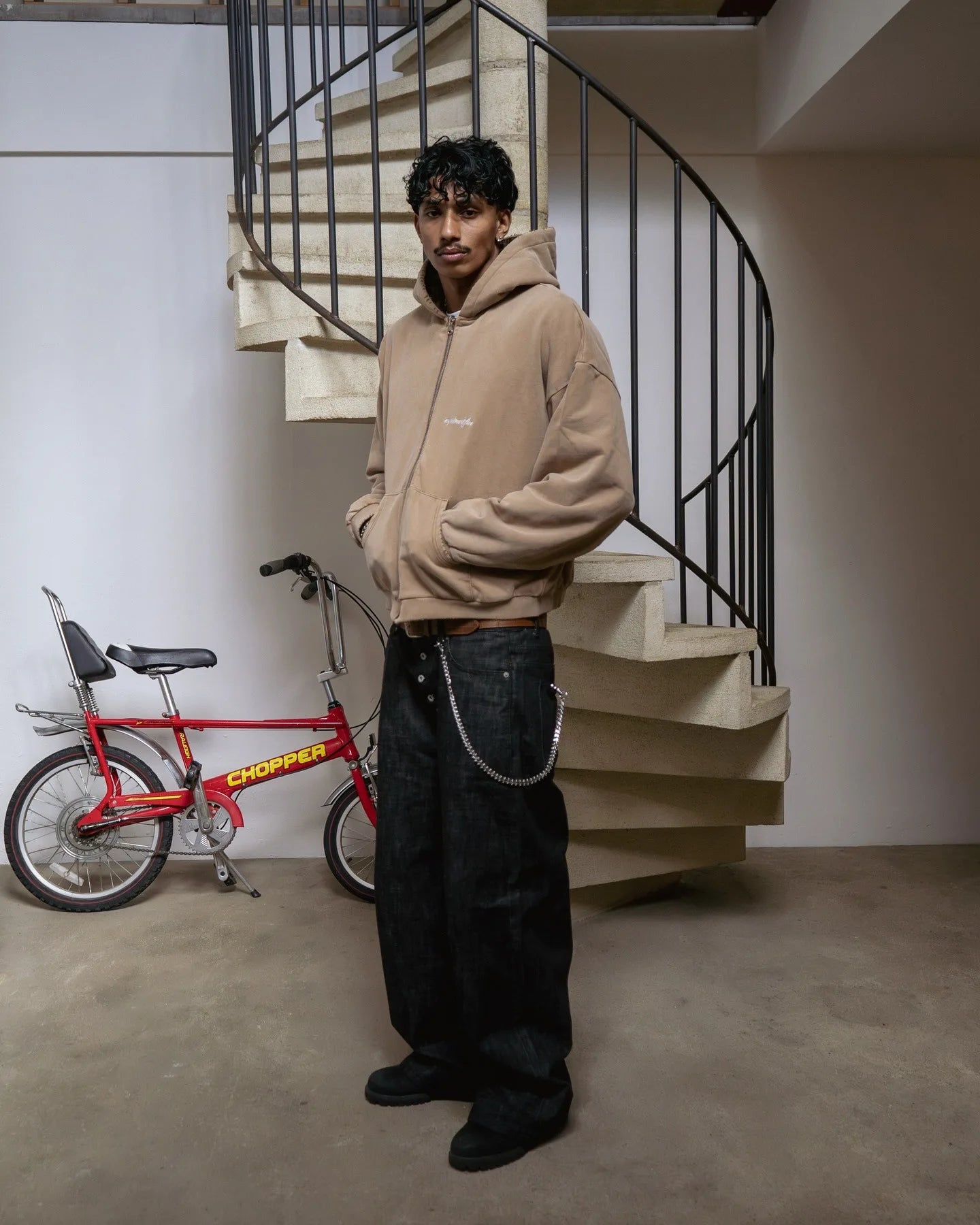 Men’s Hoodie Warm Casual Zip-Up Streetwear