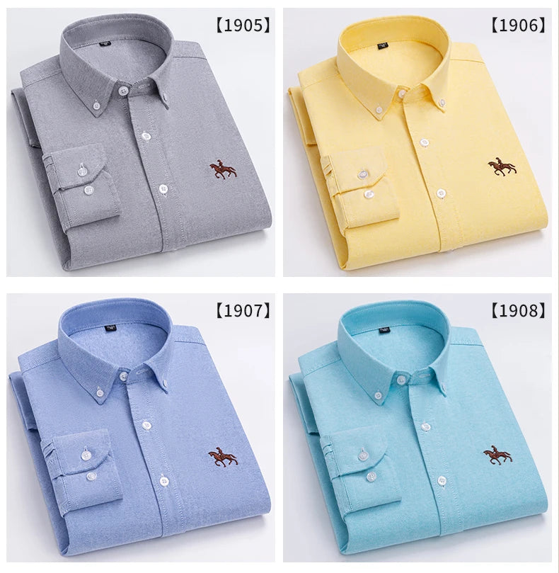 Men’s Shirt Long Sleeve Cotton Casual