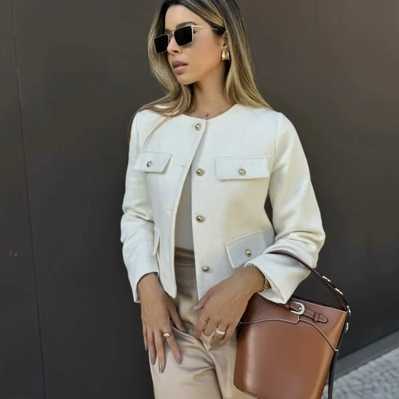 Women’s Jacket Button-Up Casual Lightweight Warm