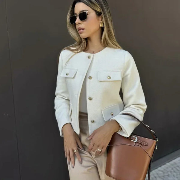 Women’s Jacket Button-Up Casual Lightweight Warm