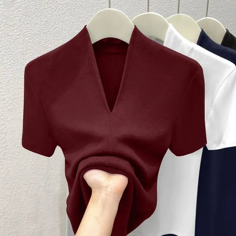 Women’s Top T-Shirt Short Sleeve Cotton Casual
