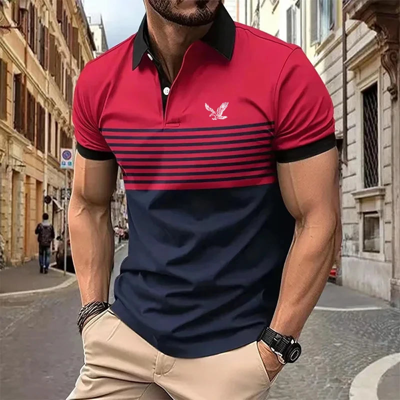 Men’s Polo Shirt Short Sleeve Casual Comfort Fit Fashion