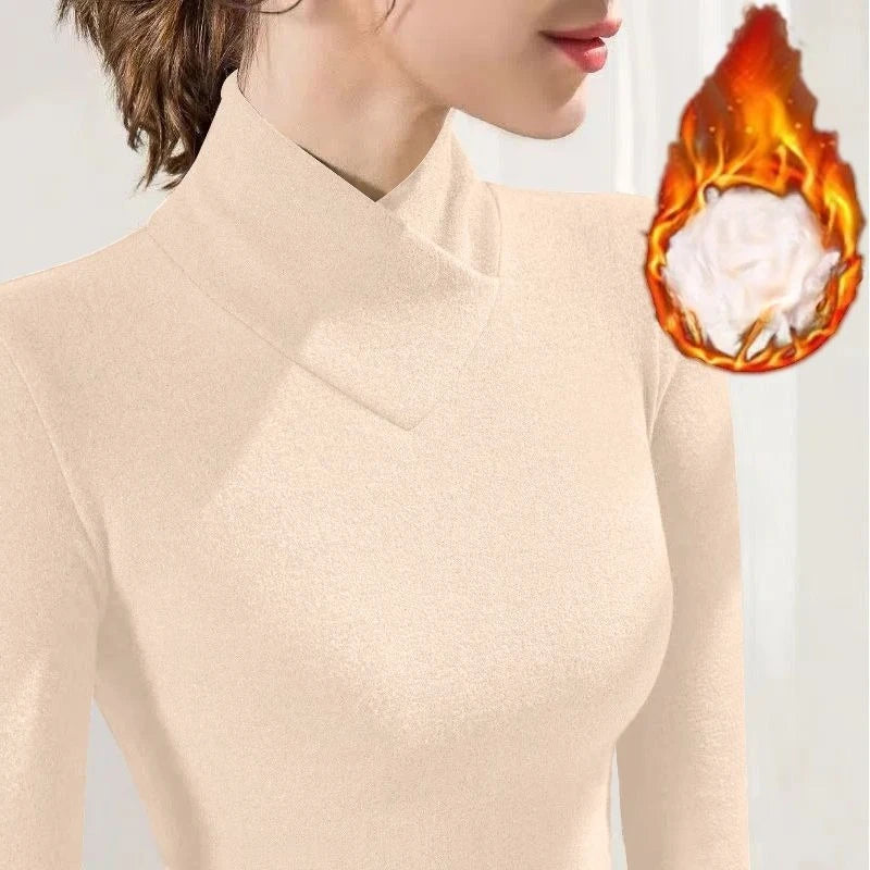 Women’s Sweatshirt Fleece Warm Casual Solid Color