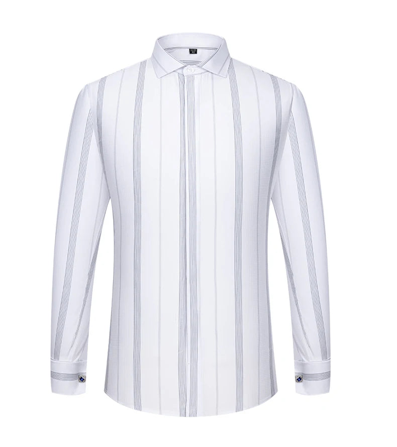 Men’s Shirt Long Sleeve Formal Slim Fit Solid Color