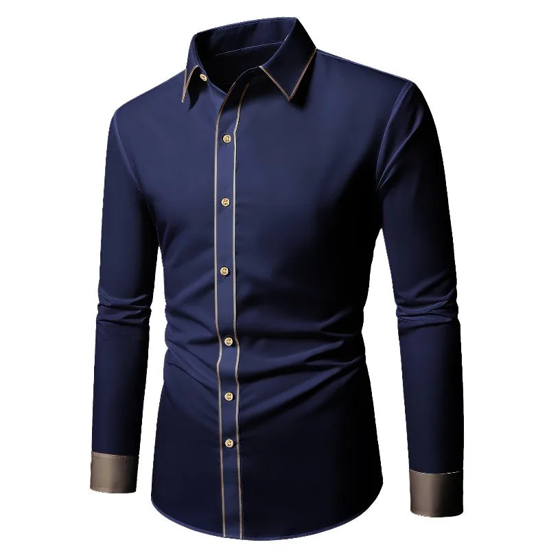 Men’s Shirt Long Sleeve Casual Cotton Comfort Fit