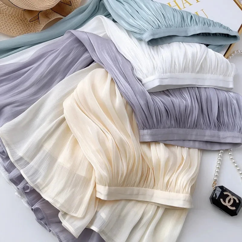 Women’s Skirt Pleated A-Line Summer Casual