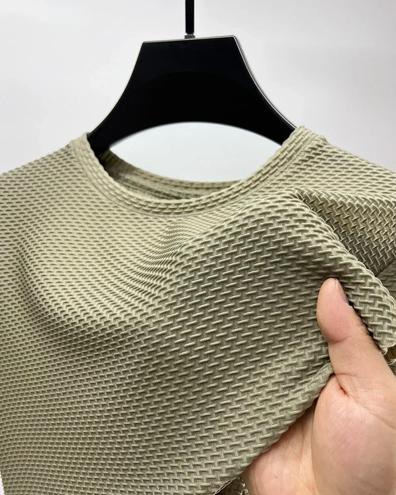 Men’s Polo Shirt Short Sleeve Summer Solid Color Breathable Fashion
