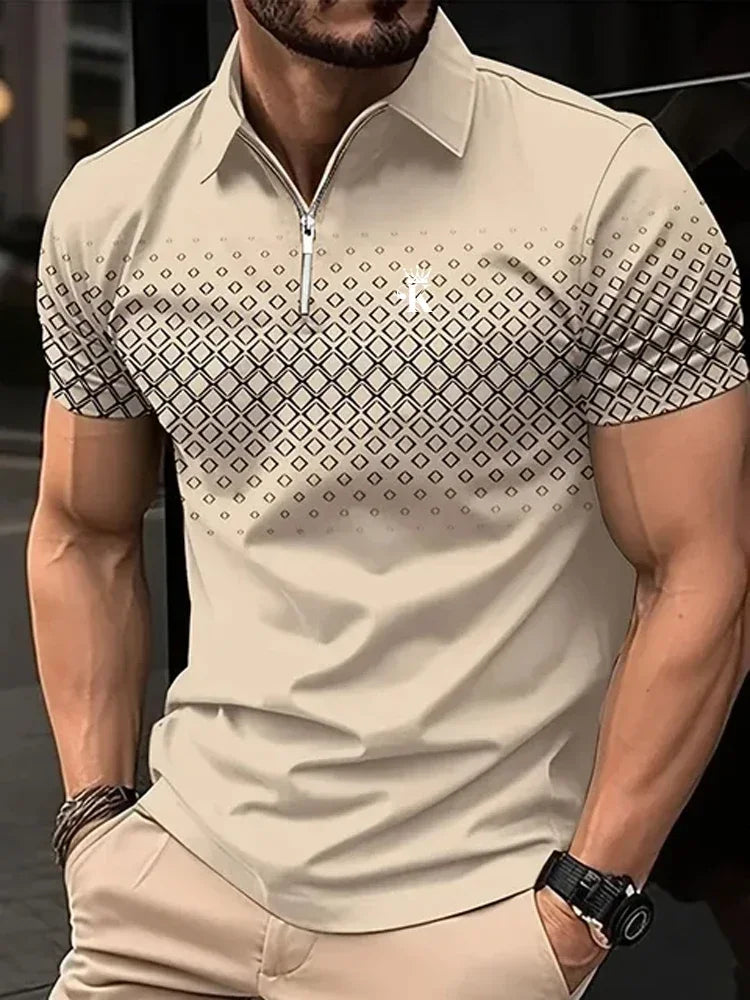 Men’s Polo Shirt Short Sleeve Business Casual Casual Summer