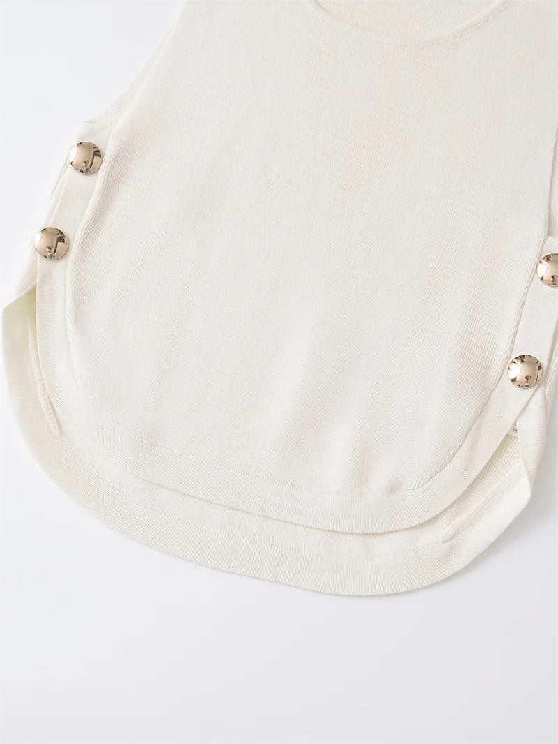 Women’s Top Crop Top Sleeveless Casual