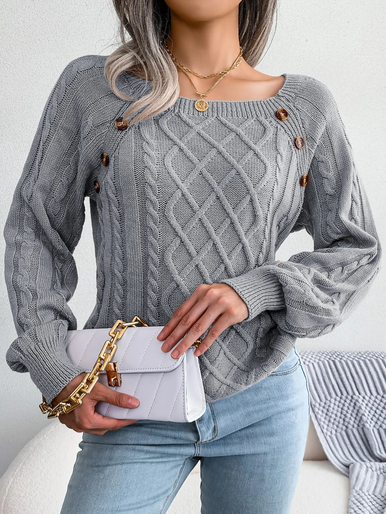 Women’s Top Long Sleeve Casual Stretchy Solid Color