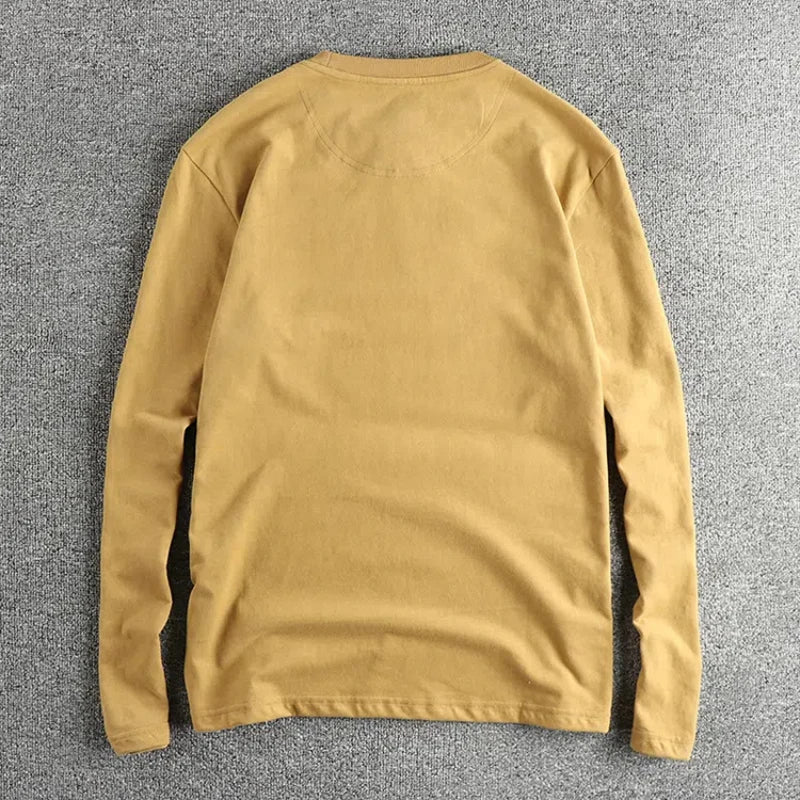 Men’s T-Shirt Long Sleeve Cotton Cotton Comfort Fit