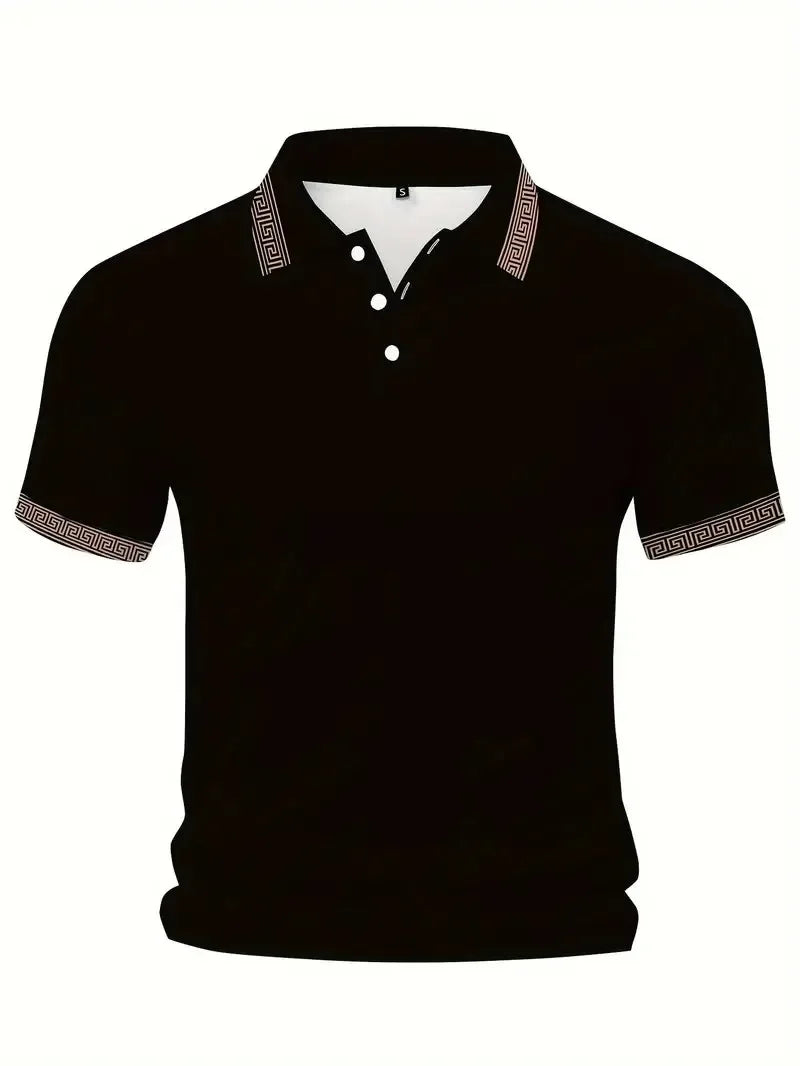 Men’s Polo Shirt Casual Summer Breathable Soft Fabric Comfort Fit
