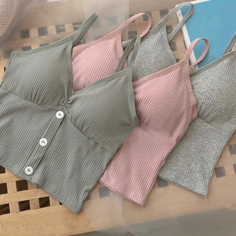 Women’s Top Tank Top Crop Top Cotton Casual
