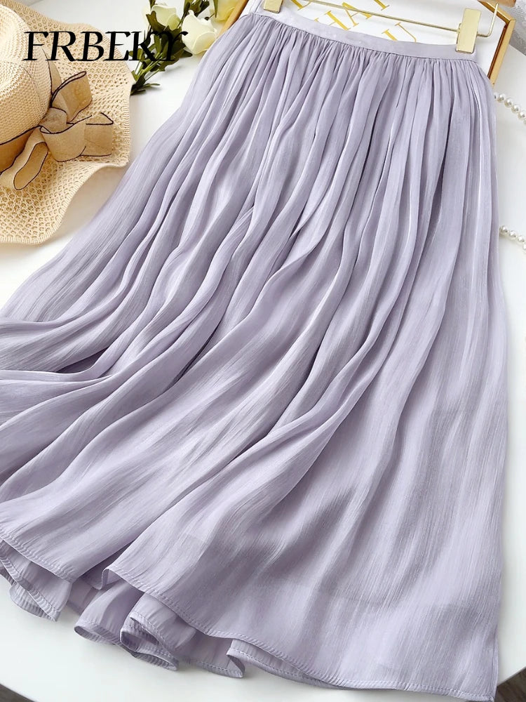 Women’s Skirt Pleated A-Line Summer Casual