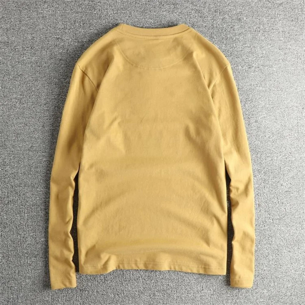 Men’s T-Shirt Long Sleeve Cotton Cotton Comfort Fit